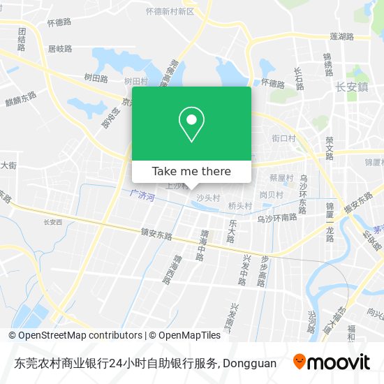 东莞农村商业银行24小时自助银行服务 map