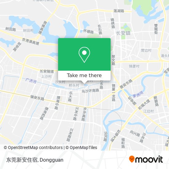 东莞新安住宿 map