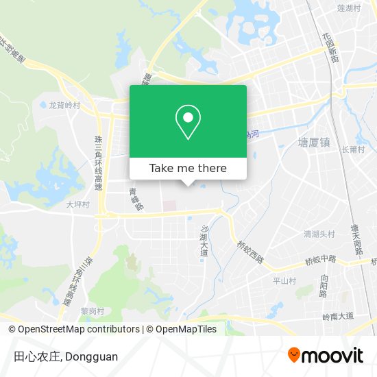 田心农庄 map