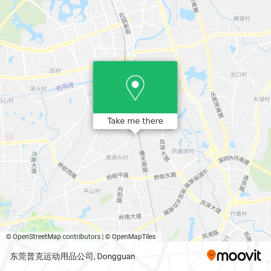 东莞普克运动用品公司 map