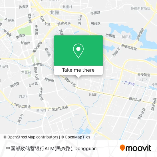 中国邮政储蓄银行ATM(民兴路) map