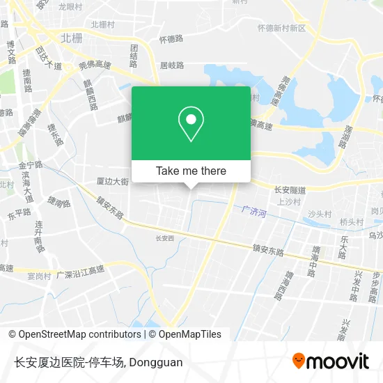 长安厦边医院-停车场 map