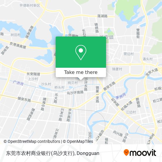 东莞市农村商业银行(乌沙支行) map