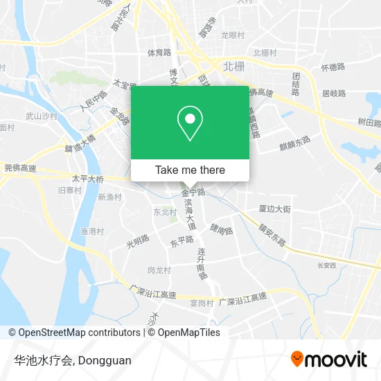 华池水疗会 map