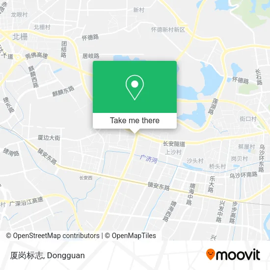 厦岗标志 map