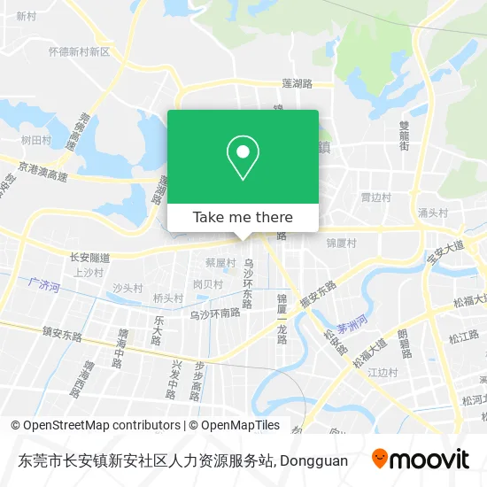 东莞市长安镇新安社区人力资源服务站 map