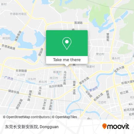 东莞长安新安医院 map
