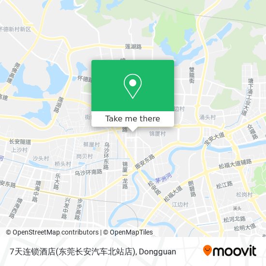7天连锁酒店(东莞长安汽车北站店) map