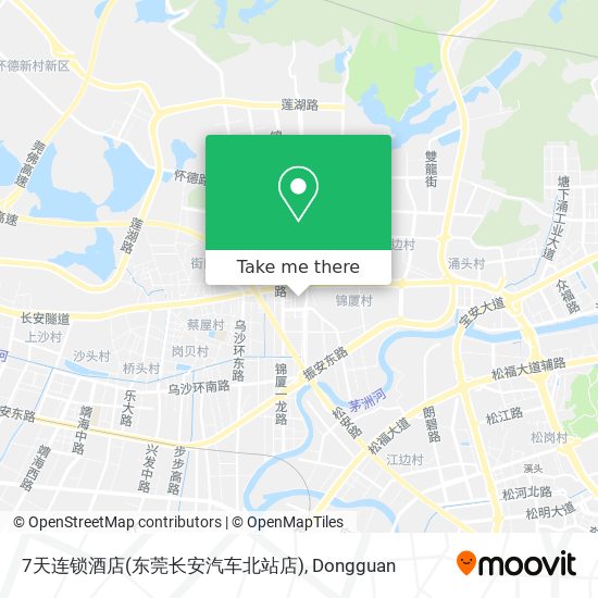 7天连锁酒店(东莞长安汽车北站店) map