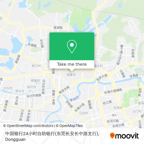 中国银行24小时自助银行(东莞长安长中路支行) map