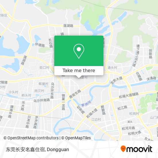 东莞长安名鑫住宿 map