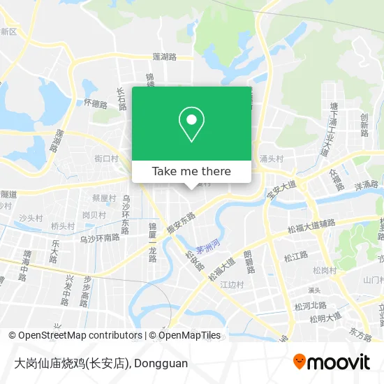 大岗仙庙烧鸡(长安店) map