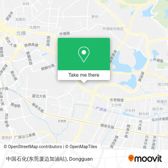 中国石化(东莞厦边加油站) map