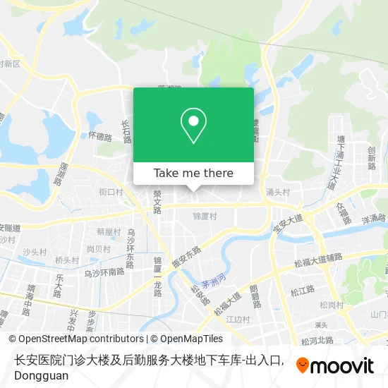 长安医院门诊大楼及后勤服务大楼地下车库-出入口 map