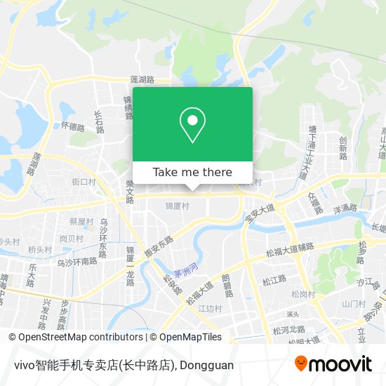 vivo智能手机专卖店(长中路店) map