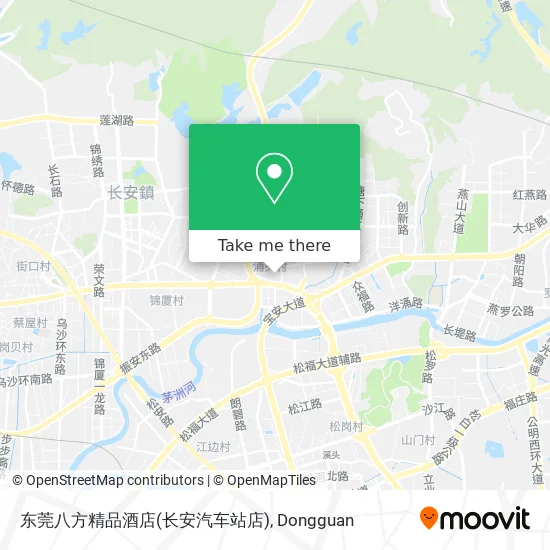 东莞八方精品酒店(长安汽车站店) map