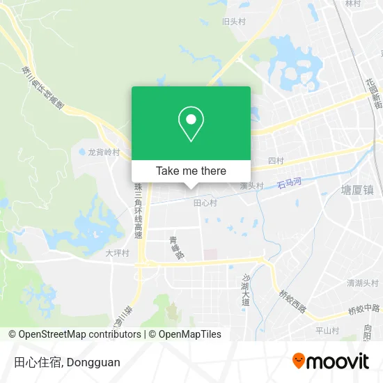 田心住宿 map