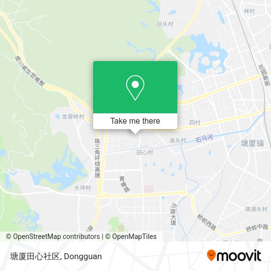 塘厦田心社区 map