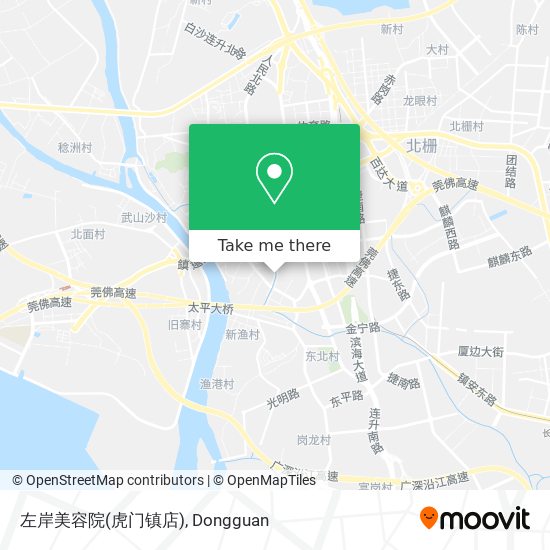 左岸美容院(虎门镇店) map