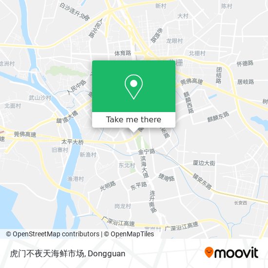虎门不夜天海鲜市场 map