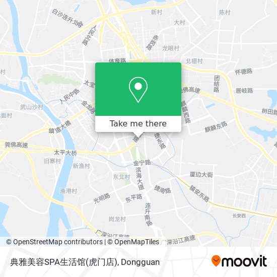 典雅美容SPA生活馆(虎门店) map