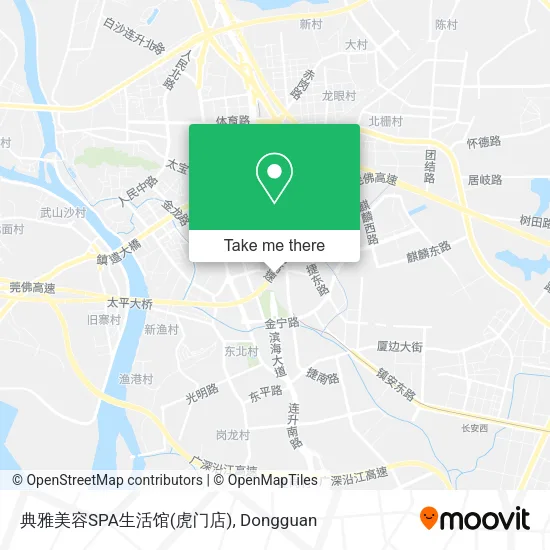 典雅美容SPA生活馆(虎门店) map