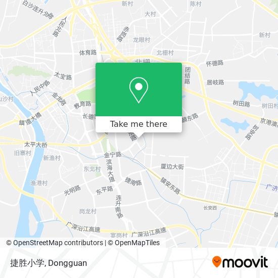 捷胜小学 map