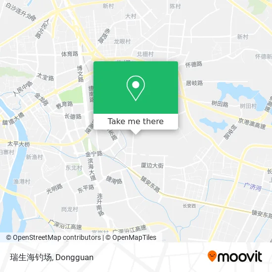 瑞生海钓场 map