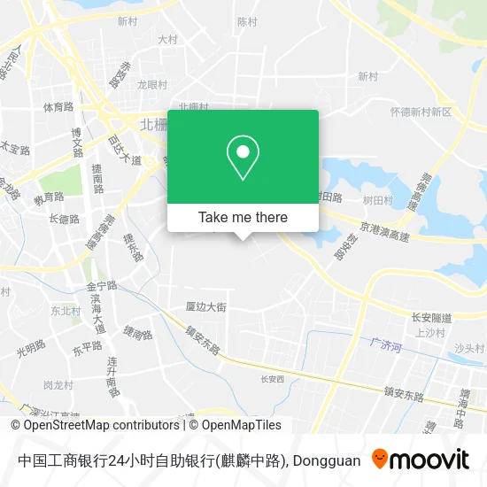 中国工商银行24小时自助银行(麒麟中路) map