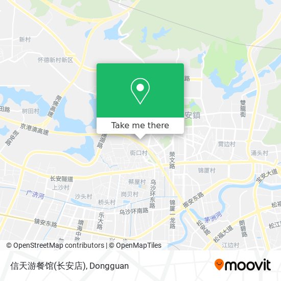 信天游餐馆(长安店) map