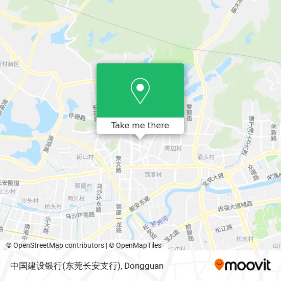 中国建设银行(东莞长安支行) map