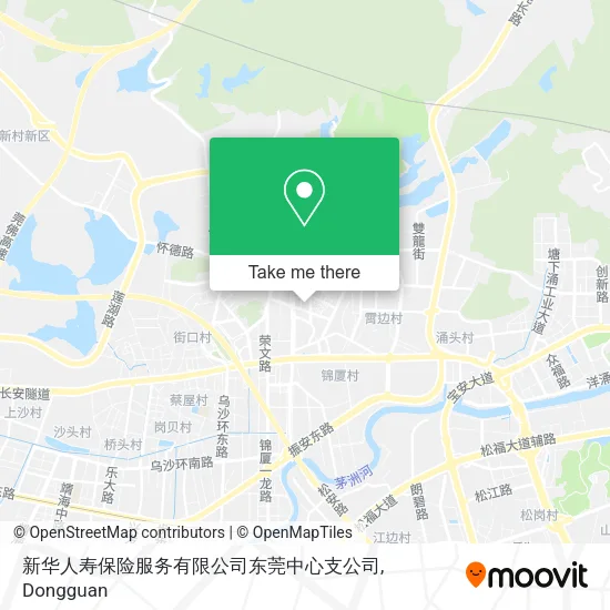 新华人寿保险服务有限公司东莞中心支公司 map