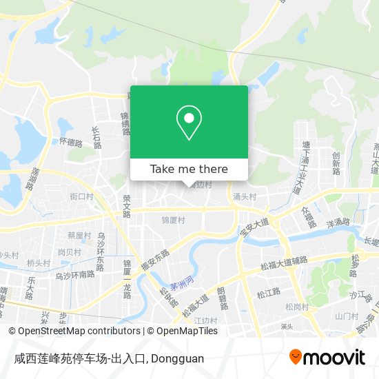 咸西莲峰苑停车场-出入口 map
