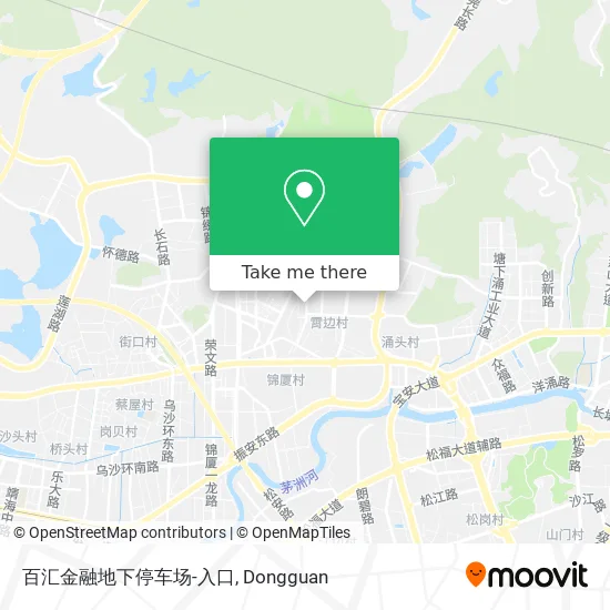 百汇金融地下停车场-入口 map