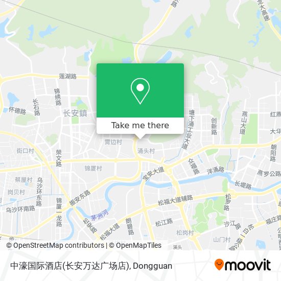 中濠国际酒店(长安万达广场店) map