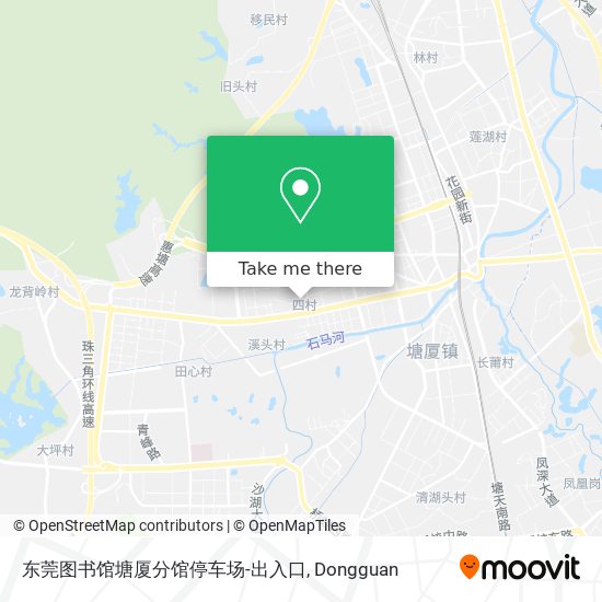 东莞图书馆塘厦分馆停车场-出入口 map