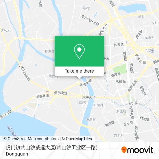 虎门镇武山沙威远大厦(武山沙工业区一路) map