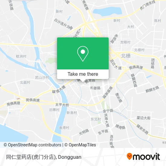同仁堂药店(虎门分店) map