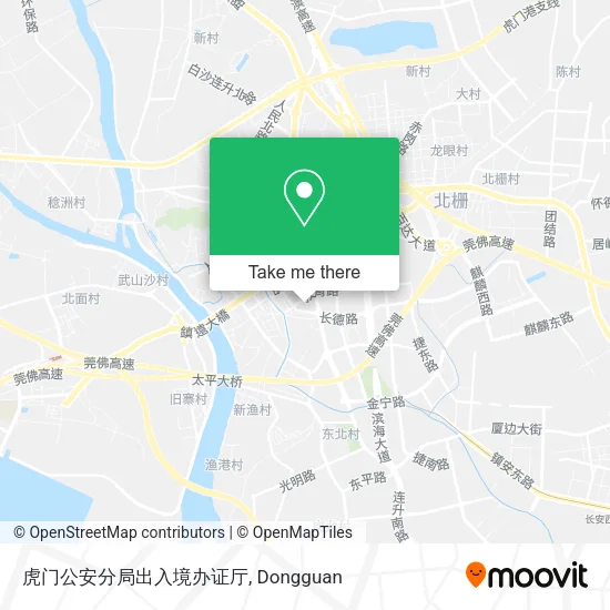 虎门公安分局出入境办证厅 map
