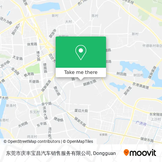 东莞市庆丰宝昌汽车销售服务有限公司 map
