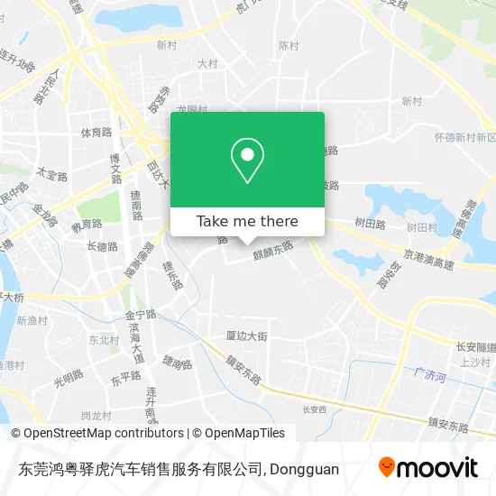 东莞鸿粤驿虎汽车销售服务有限公司 map