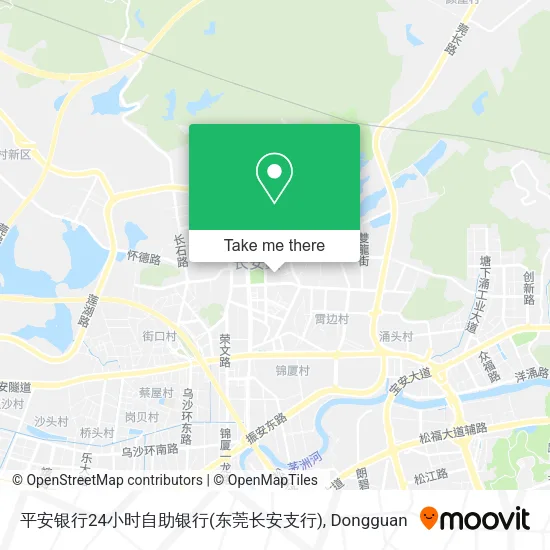 平安银行24小时自助银行(东莞长安支行) map