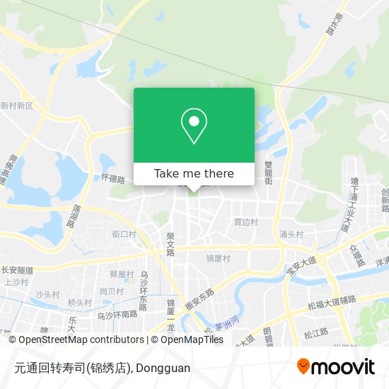 元通回转寿司(锦绣店) map