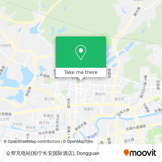 众帮充电站(柏宁长安国际酒店) map