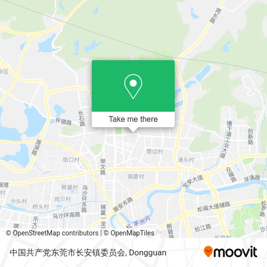 中国共产党东莞市长安镇委员会 map