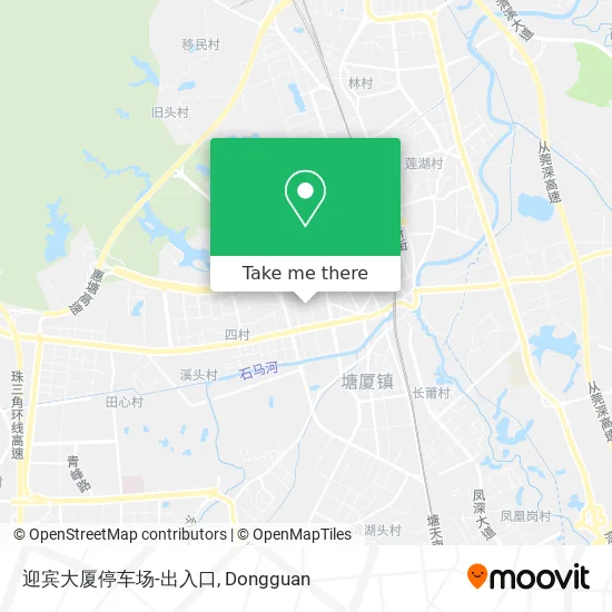 迎宾大厦停车场-出入口 map