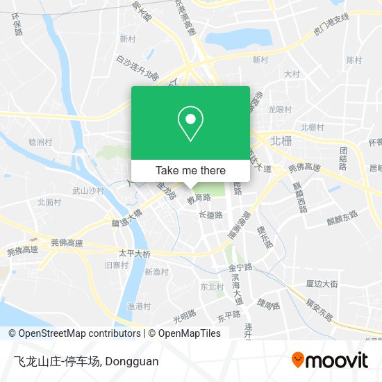 飞龙山庄-停车场 map