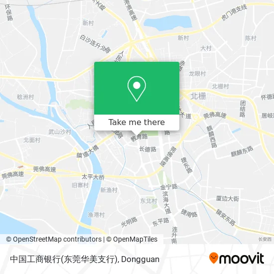 中国工商银行(东莞华美支行) map