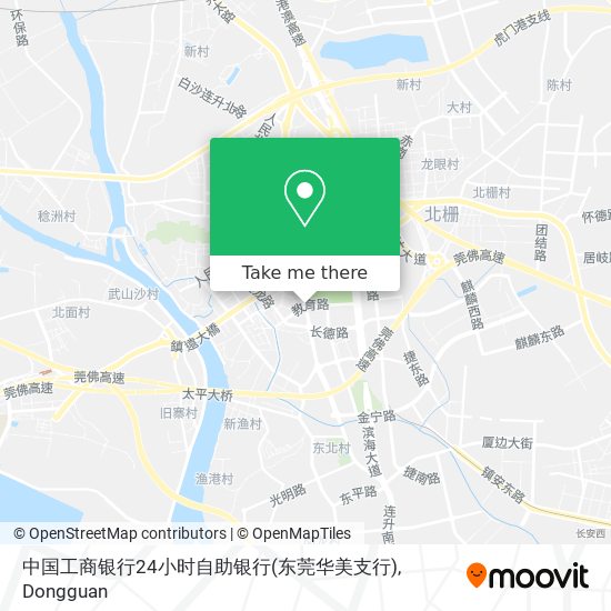 中国工商银行24小时自助银行(东莞华美支行) map