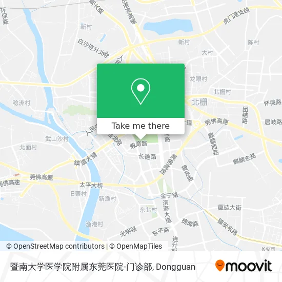 暨南大学医学院附属东莞医院-门诊部 map